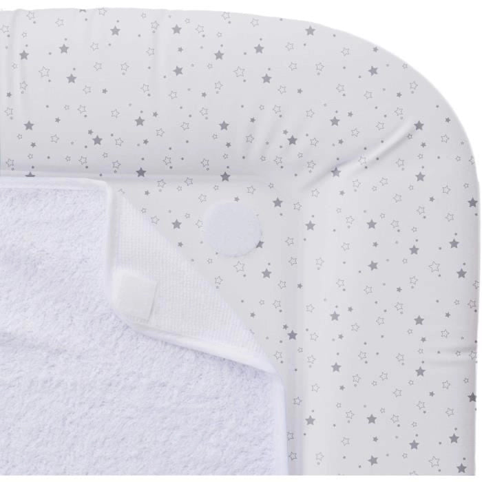 Fasciatoio DOMIVA in PVC + 2 spugne rimovibili - Bianco con stampa a stella
