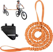 Cavo di sicurezza per biciclette per bambini - Cintura elastica da 45 m con sacchetto triangolare per genitori - Per mountain bike e biciclette - Capacità di carico fino a 200 kg
