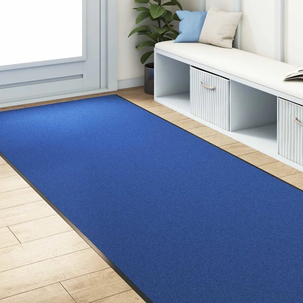 Tappetino Blu e Nero 120 x 400 cm 100% Poliammide 4100740