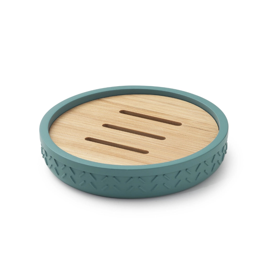 PORTASAPONE THEA D.12XH3CM BAMBU / VERDE.