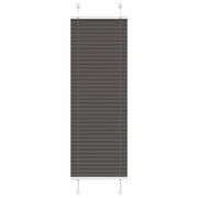 Tenda Plissettata Nera 50x150 cm Larghezza Tessuto 49,4 cm