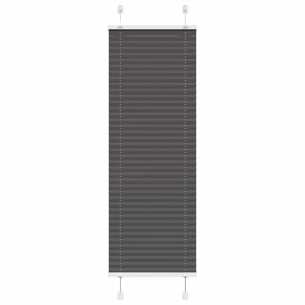 Tenda Plissettata Nera 50x150 cm Larghezza Tessuto 49,4 cm