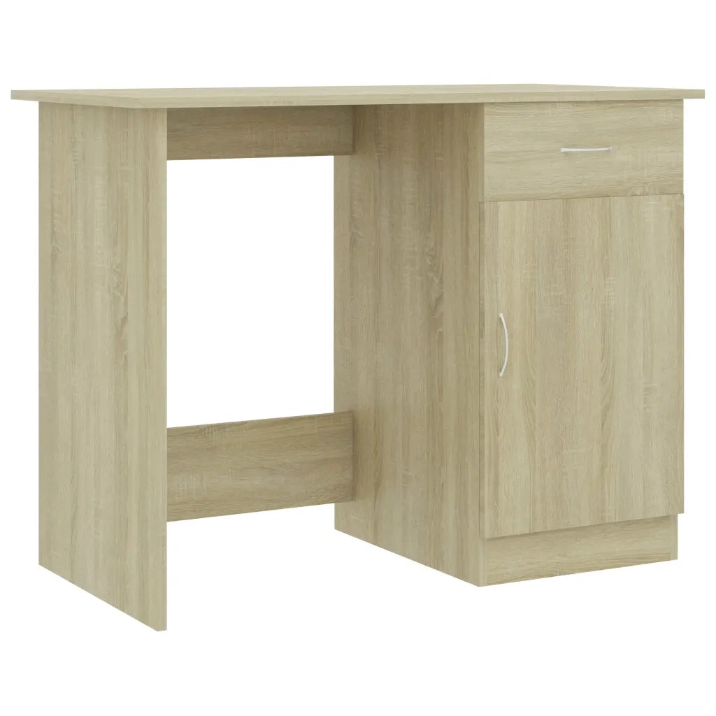 Scrivania Rovere Sonoma 100x50x76 cm in Legno Multistrato 801083