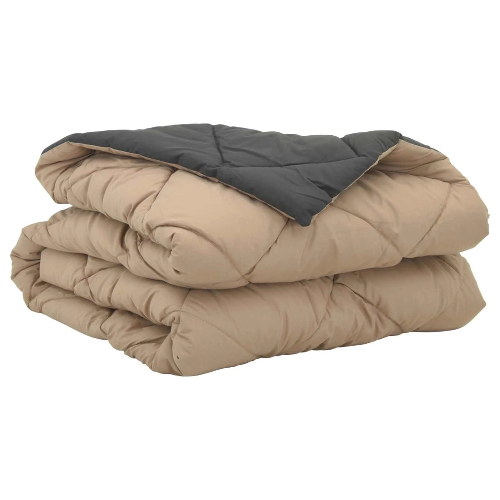Duvet Estivo Antracite e Talpa 200 x 140 cm Microfibra 42025417