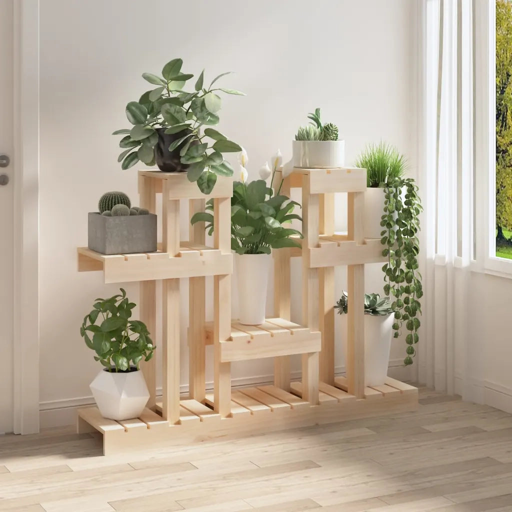 Supporto per Piante 104,5x25x77,5 cm in Legno Massello di Pino cod mxl 63912