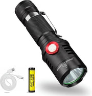 Lampada LED portatile da 2000 lumen con funzione di ricarica - modalità dimmerabile - IP65 impermeabile - 2 modi di utilizzo - lampada di emergenza per campeggio e situazioni di emergenza
