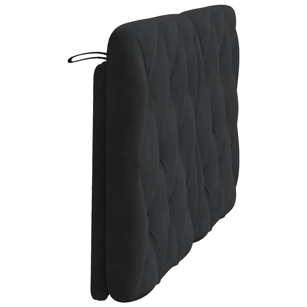 Cuscino Testiera Nero 120 cm in Velluto CFW6599385