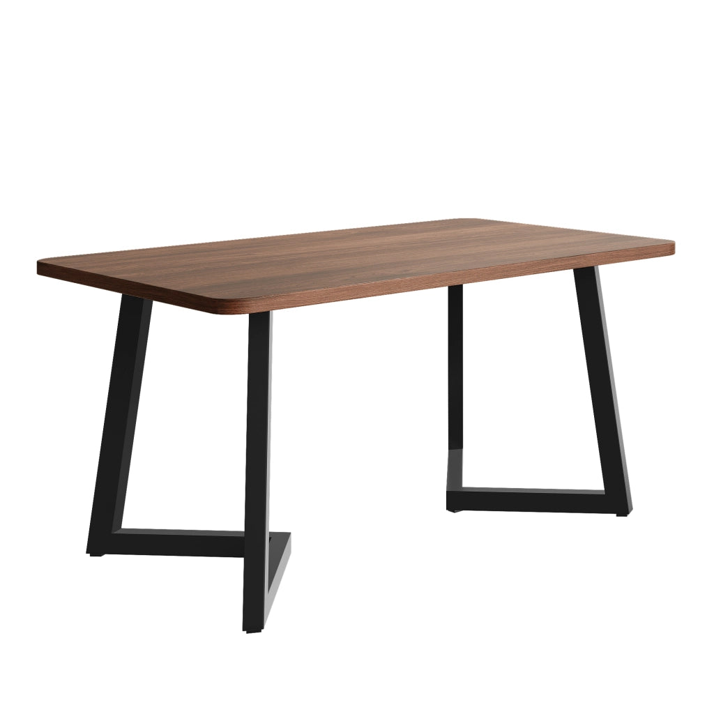 TAVOLO DA PRANZO RETTANGOLARE 117x68 cm MDF Nero/Nocciola