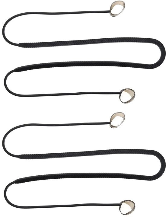Cinturino per cuffie Bluetooth - Prevenzione smarrimento - Nero - Supporto cuffie sportivo - Adatto per Samsung Galaxy Buds 2 Pro - 2 pezzi