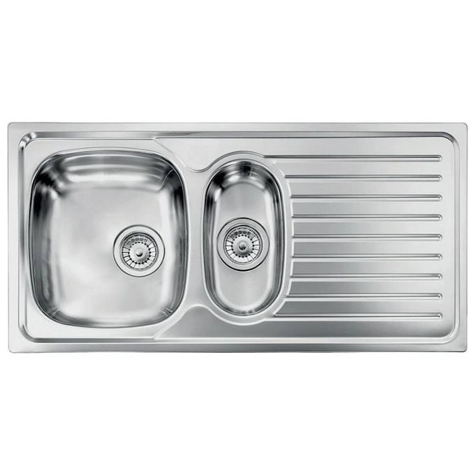 CM Siros 100x50 2V Lavello ad incasso Rettangolare Acciaio inossidabile