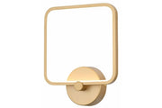 Applique Anaya quadrata oro LED 12W 4000K Reality