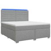 Letto box spring con materasso Grigio Chiaro 140 x 200 cm 3454880