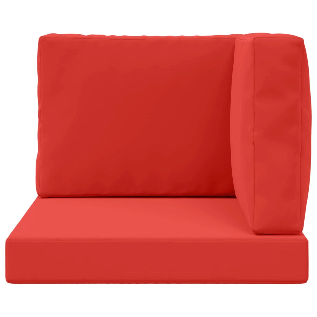 Cuscino per divano da esterno 3 pcs Rosso Poliestere 900750
