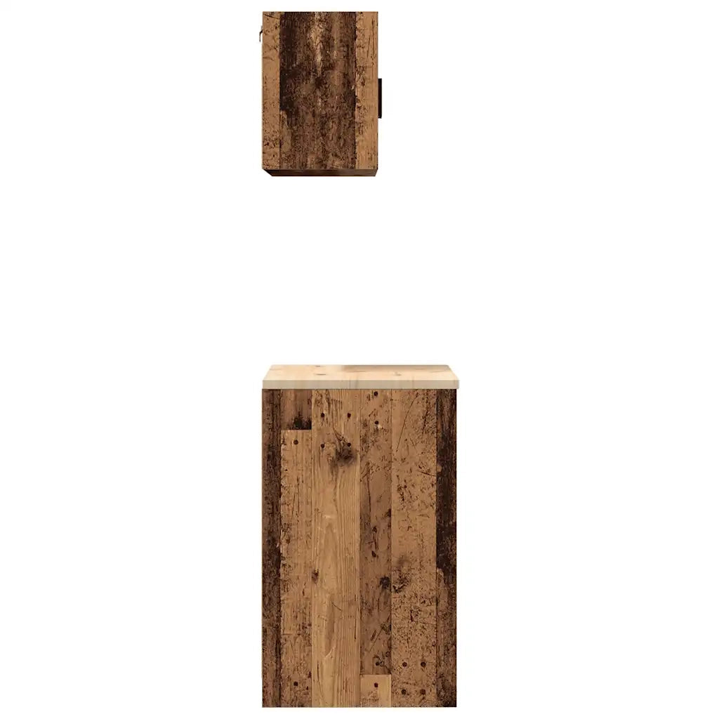 Armadi da Garage 2 pz Legno Antico in Legno Multistrato 3328339