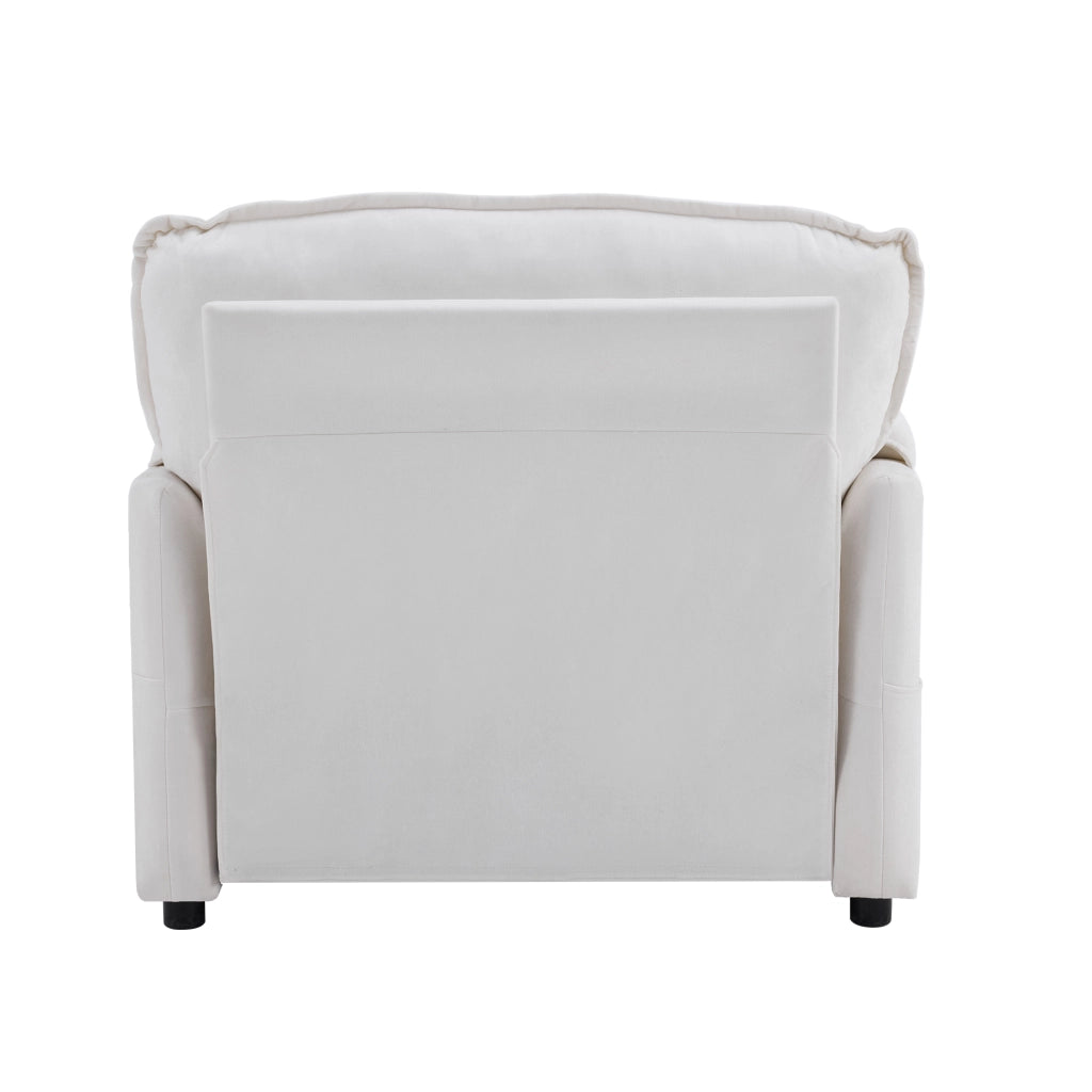 Poltrona con tasche laterali, struttura in legno e metallo, Chenille Verde Scuro