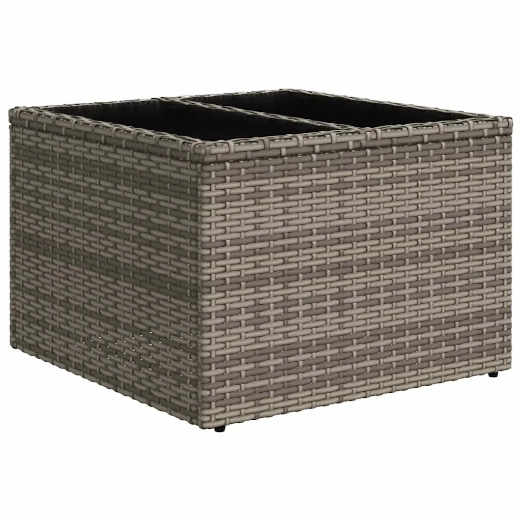 Set Divano da Giardino con cuscino 6 pcs Grigio Poly Rattan