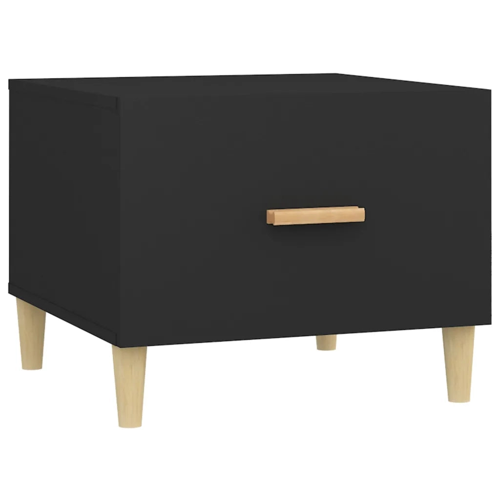 Tavolini da Salotto 2 pz Neri 50x50x40 cm Legno Multistrato