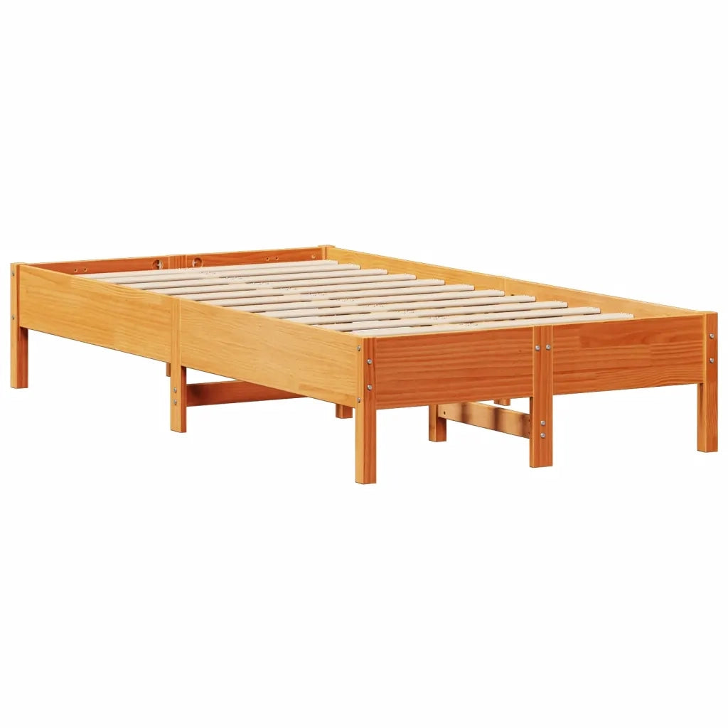 Letto senza Materasso Marrone Cera 120x190 cm in Legno di Pino 3306167