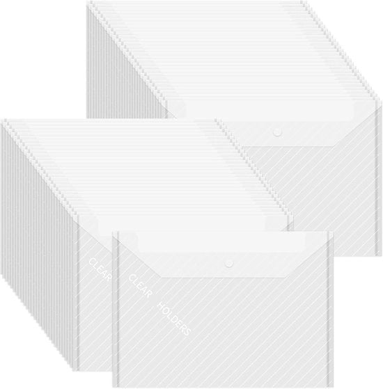 Documenti A4 - Organizzatore - 60 pezzi - Bianco Translucido - Plastica