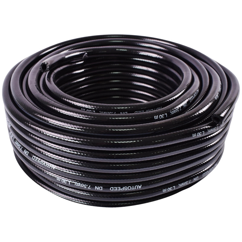 TUBO flessibile rinforzato Carburanti Benzina Diesel Olio Gasolio Tubo carburante con inserto tessile fi8 d=7,5mm e D=14,5mm rotolo da 30 metri