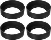 Set di 4 protezioni antiscivolo per bottiglie con fondo antiscivolo - Protezione silicatica per bottiglie e bicchieri - Nero (70 mm)
