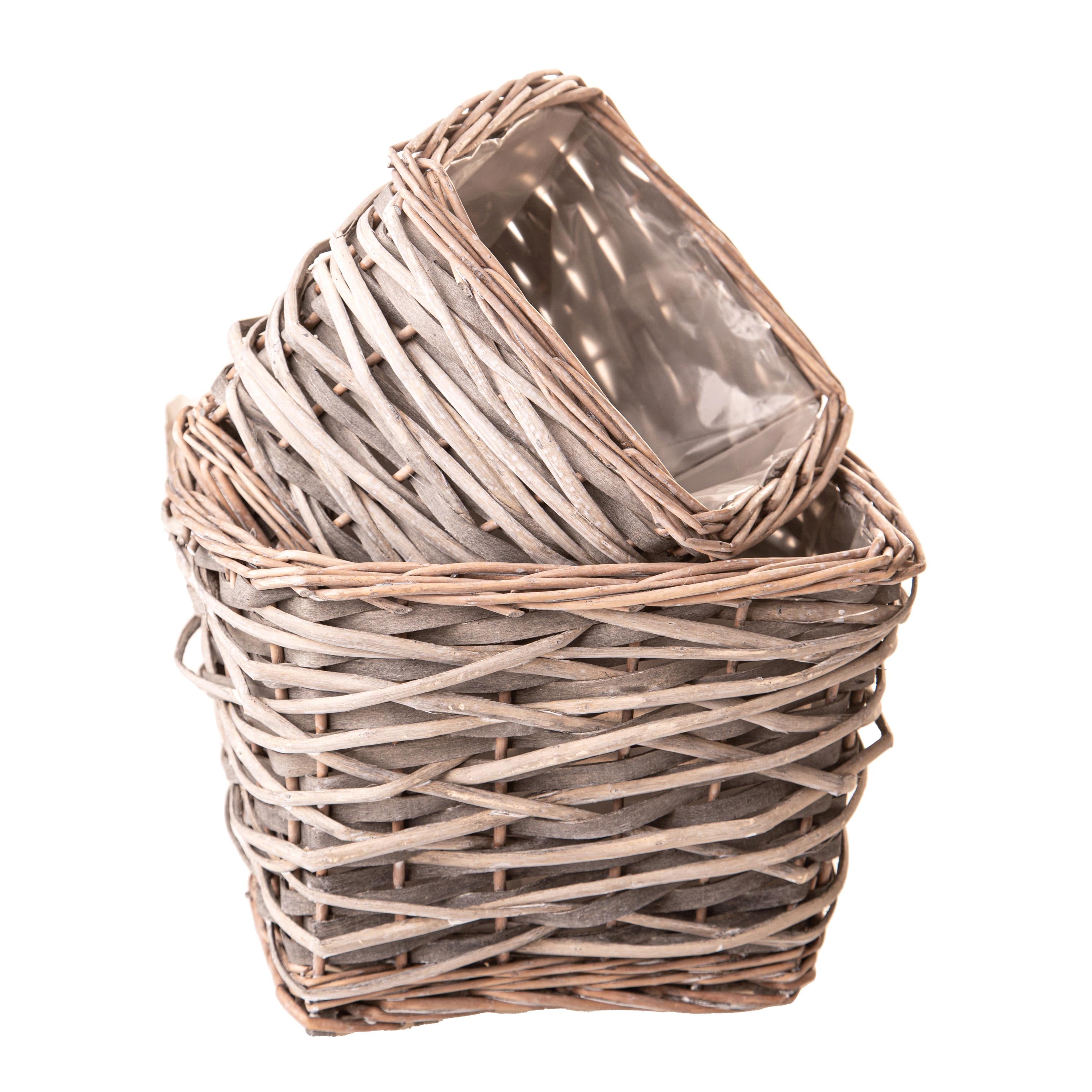 Set 4 Cesti 24 H 18 cm Rettangolare