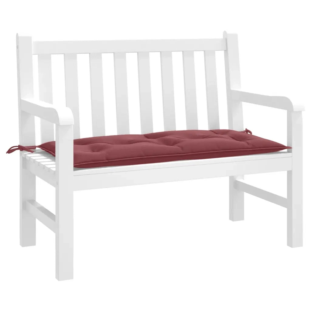 Cuscino Panca Giardino Rosso Vino Mélange 100x50x7 cm Tessuto 4002540