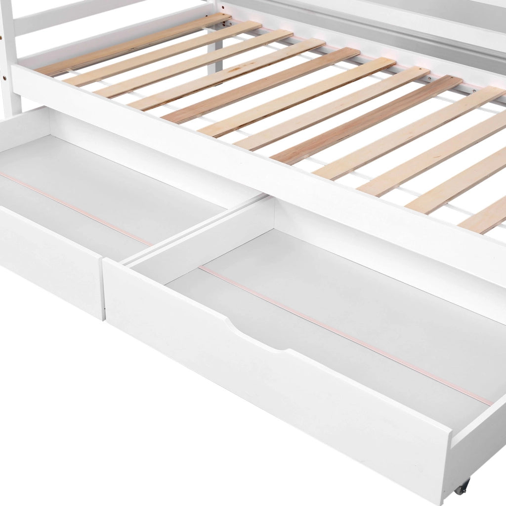 Panca letto per bambini 190x90cm con cassetti JULES