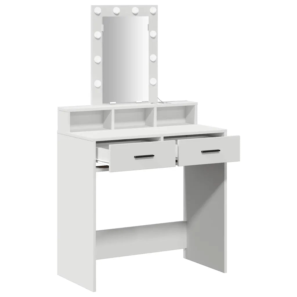 Tavolo da Trucco Bianco 79 x 41 x 140 cm Legno ingegnerizzato 865163