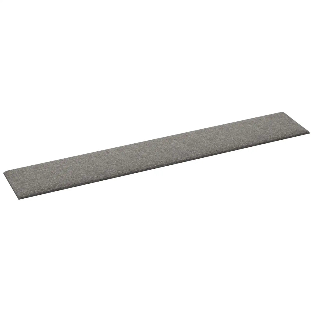 Testiera | Testata da Parete 12 pcs Grigio chiaro 90 x 15 cm Tessuto