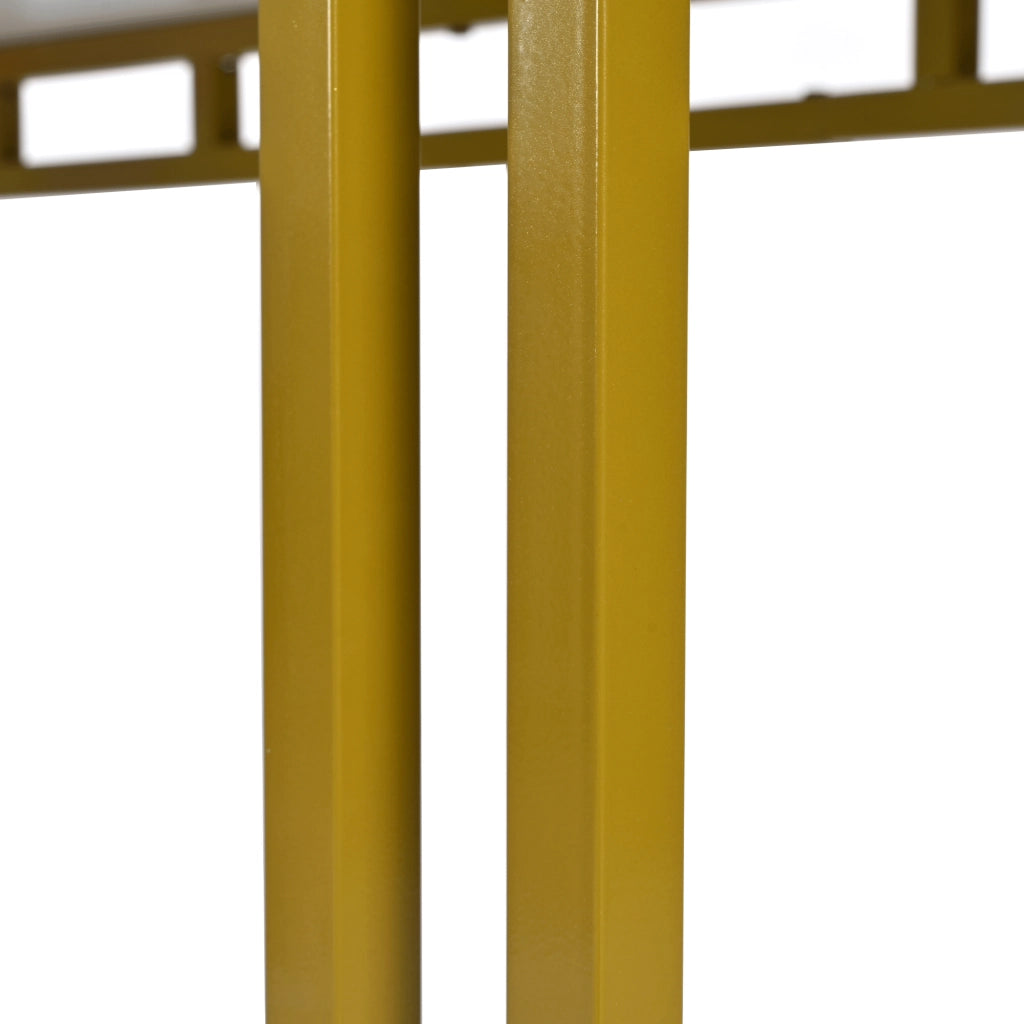 Tavolo da pranzo moderno in MDF con gambe in metallo dorato design leggero per sala da pranzo e soggiorno