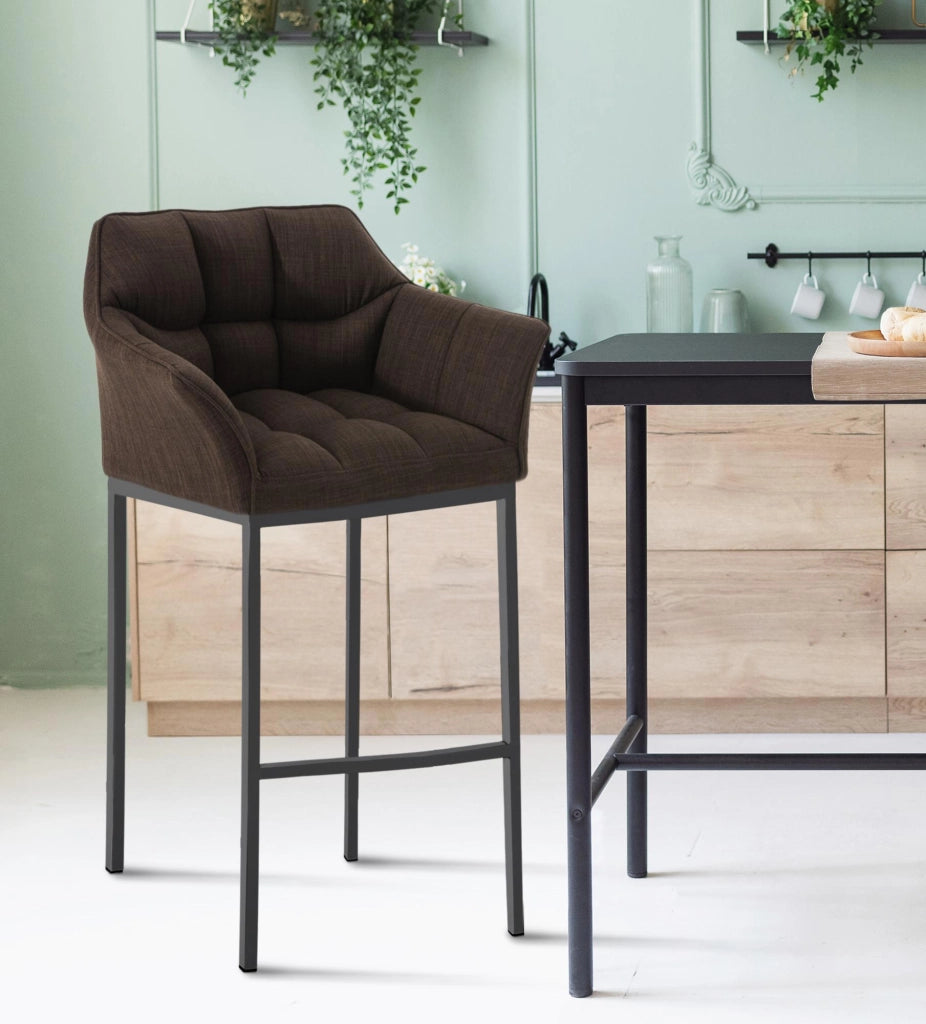 Barhocker Damaso B Stoff mit 4-FuЯ Gestell