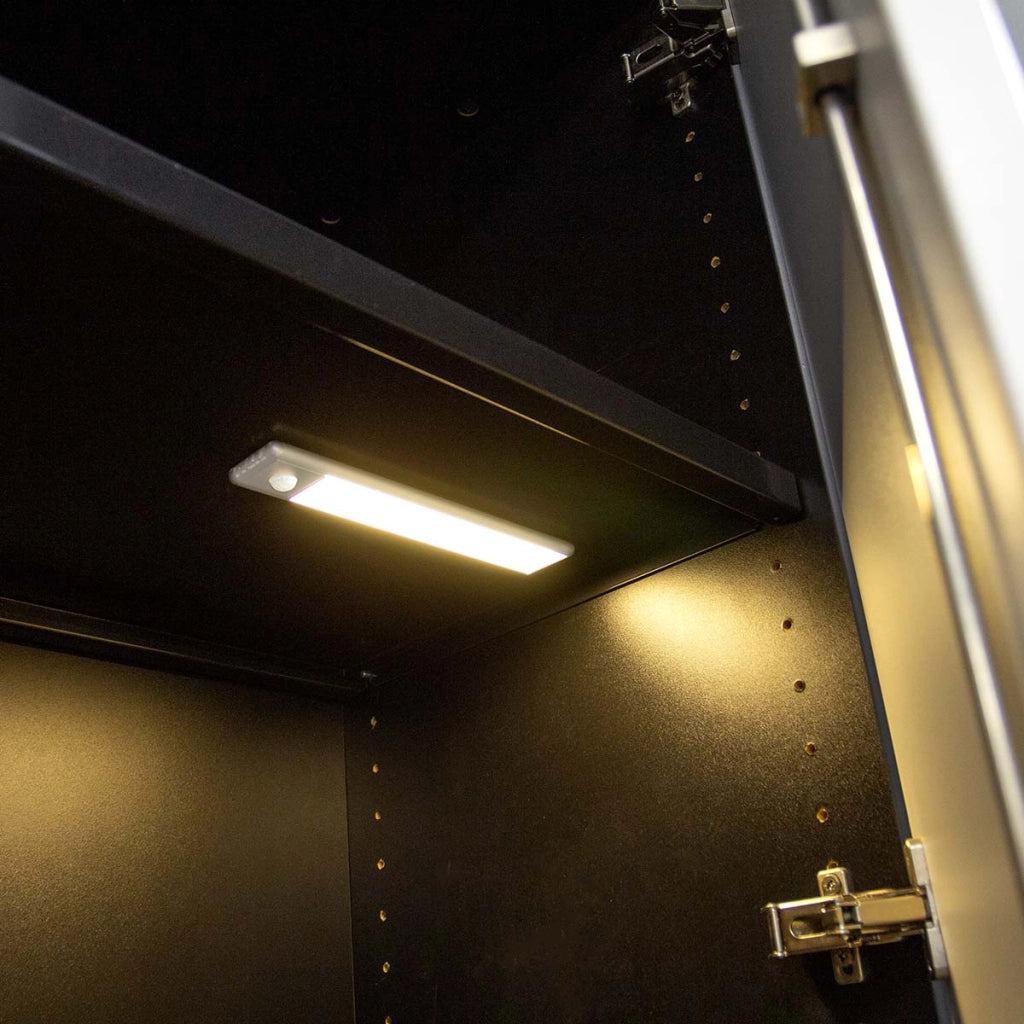 110lm Lampada da armadio a LED ricaricabile senza fili con sensore di movimento Argento Nedis