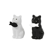 Set sale e pepe a forma di gatti