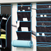 vidaXL Sacchetto di stoccaggio Nero, Blu 91 x 47.5 cm Oxford