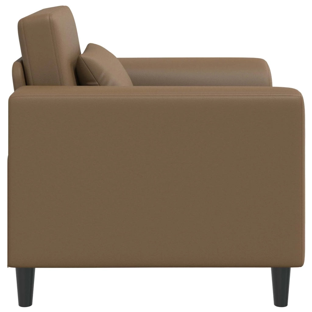 Poltrona-Divano Sedia Cappuccino Similpelle