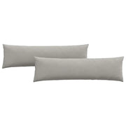Cuscini da Divano 2 pz | Cuscini per sedie Grigio chiaro 145 x 40 cm Tessuto