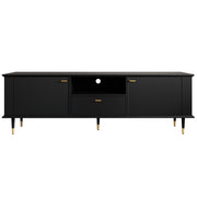 Mobile TV con 2 ante; 1 cassetto e passacavi - per soggiorno - in MDF - 170×36×54 cm