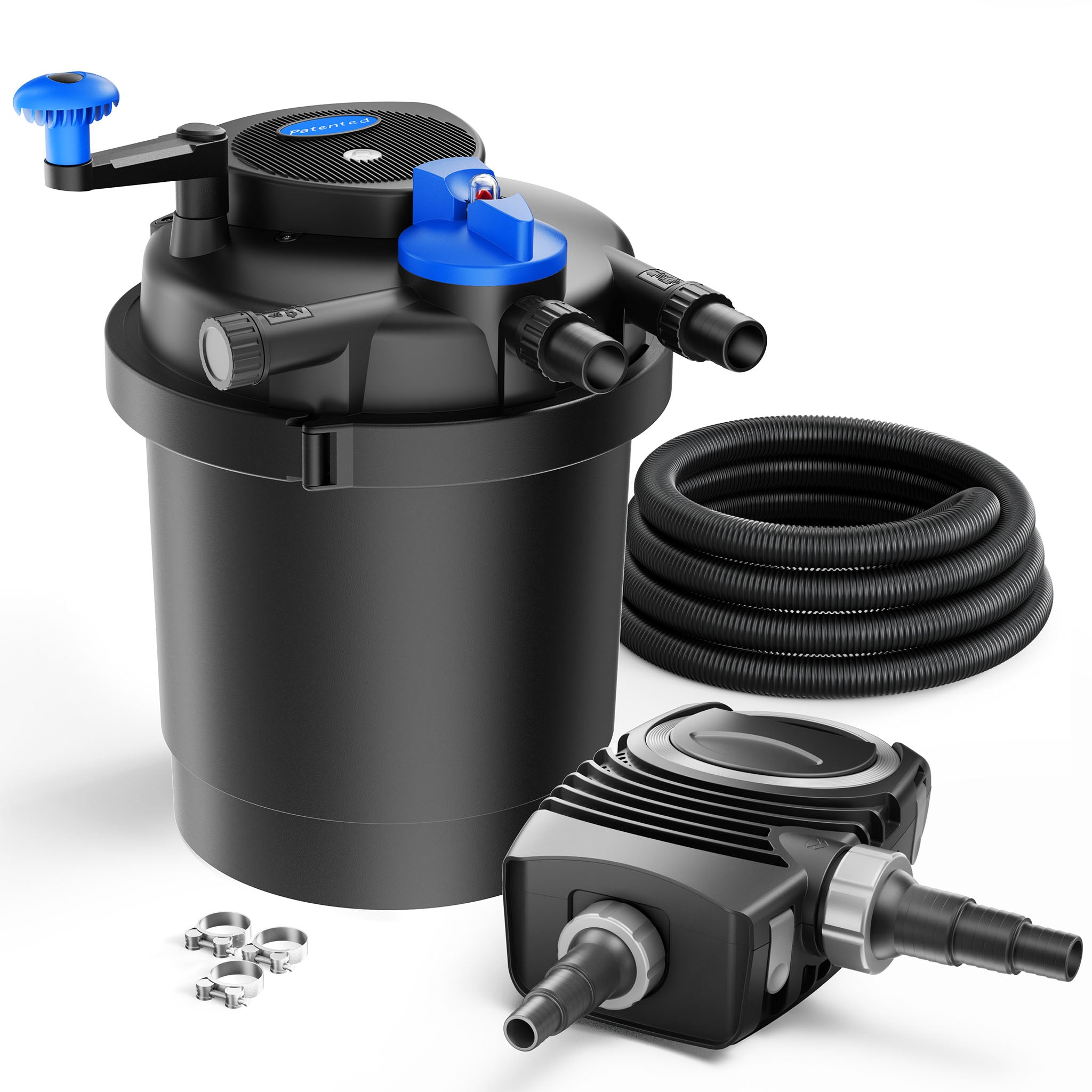 Set filtrante per laghetto CPF-2500 fino a 6000l UVC 11W Pompa NEO2800 Tubo