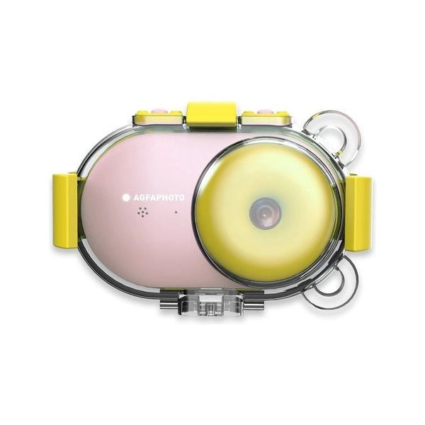 Fotocamera compatta agfa arkcwpk realikids waterproof pink e yellow