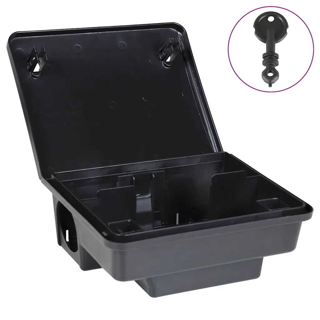 Trappole per Topi 4 pz Nere 23x19x9,5 cm CFW9507937