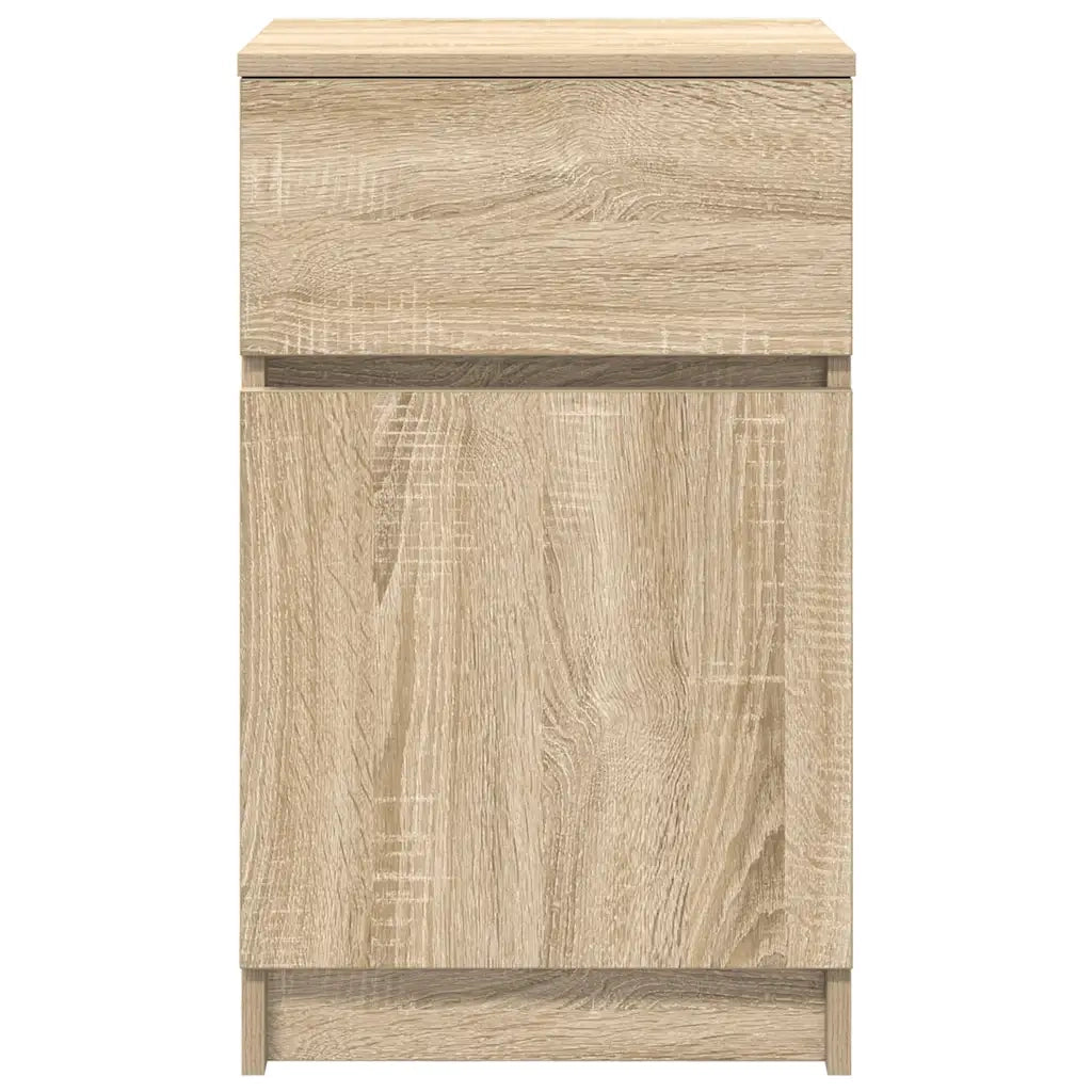 Comodini 2 pz Rovere Sonoma 39x35x65 cm in Legno Multistrato 861324