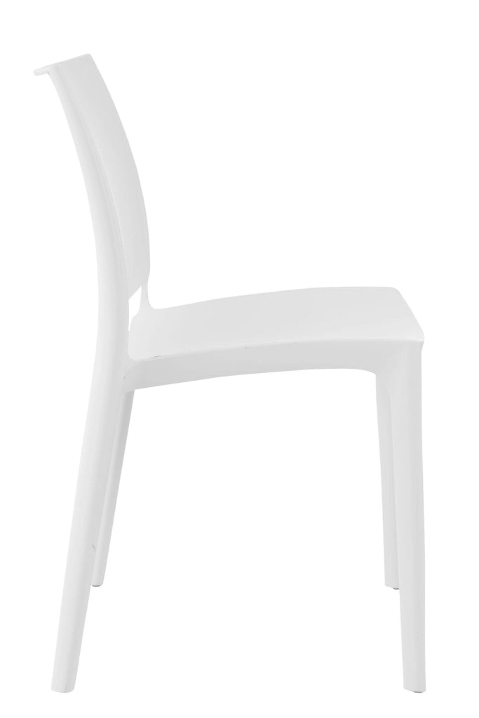 Sedia outdoor Maya impilabile bianco