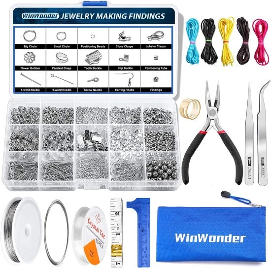 Kit per creare gioielli - creazione di gioielli DIY - per adulti e bambini - ragazze e donne - kit per fare gioielli DIY - gioielli artigianali