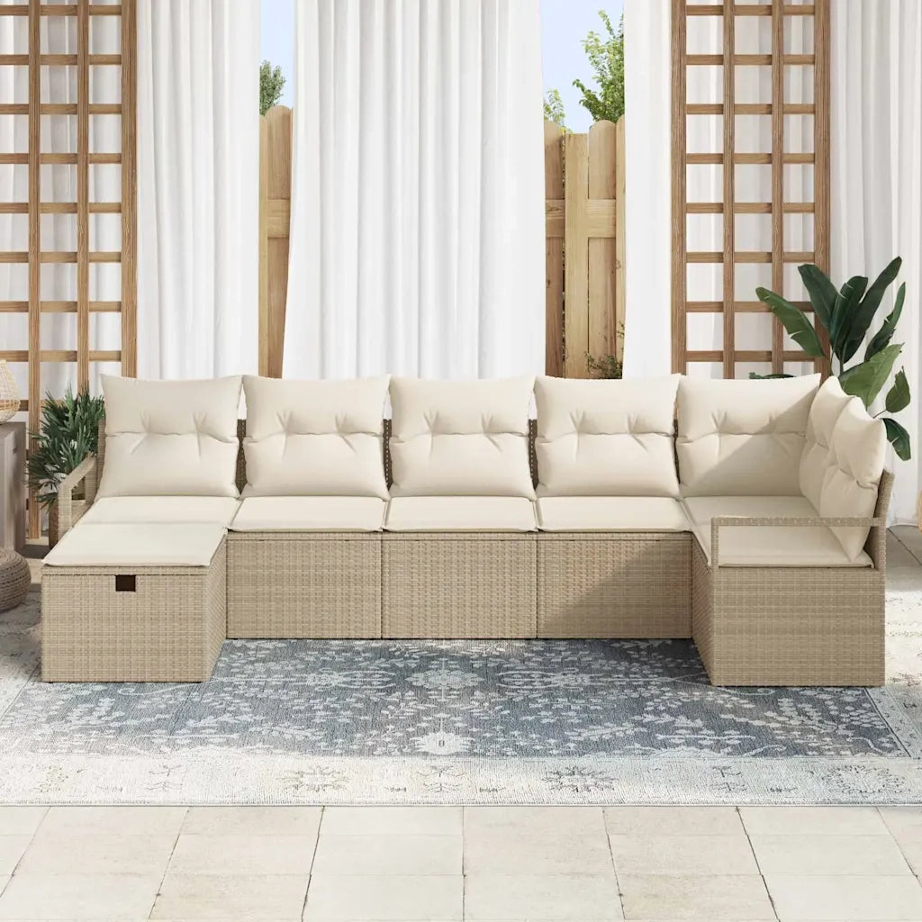 Set di divani con cuscino 5 pcs polyrattan