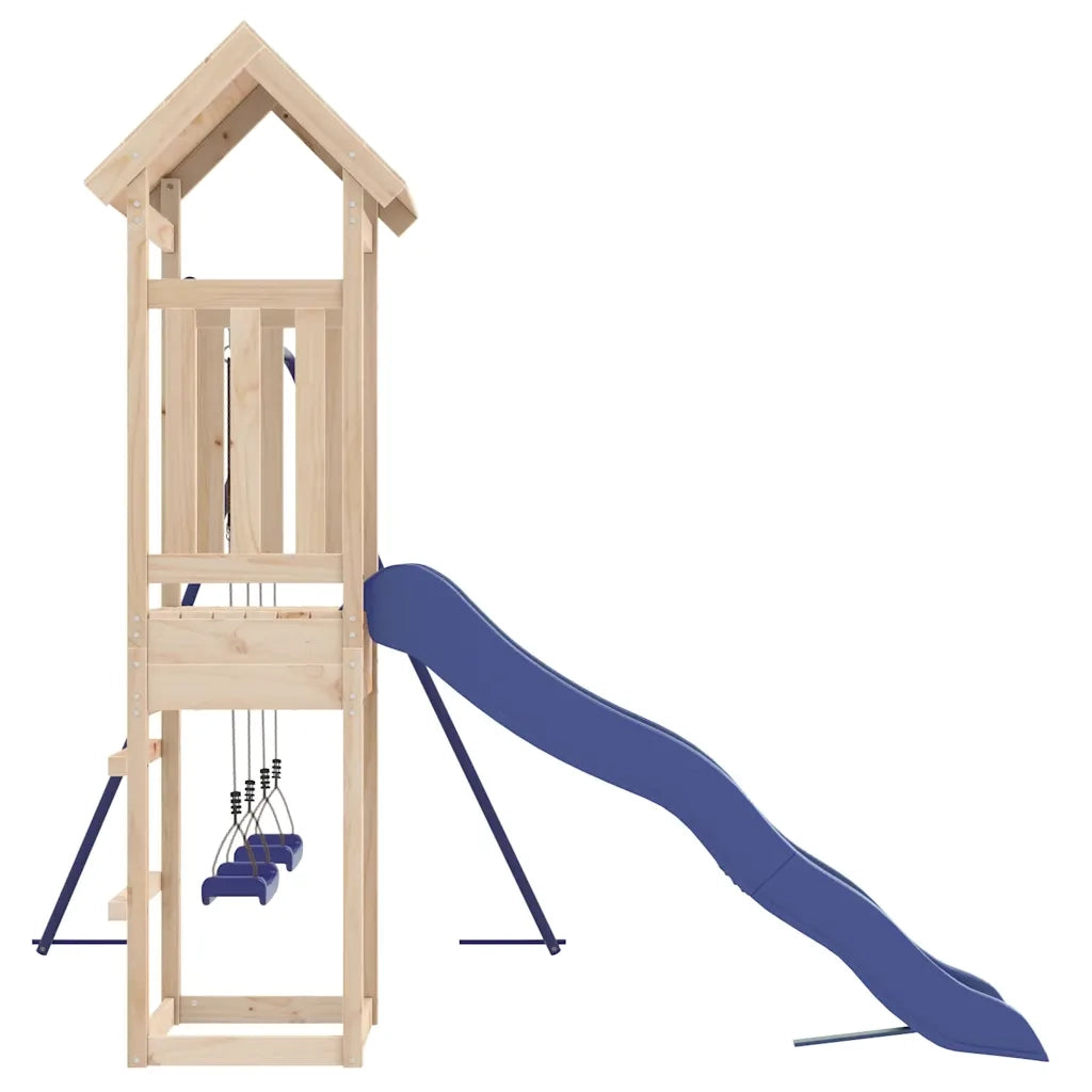 Set da Gioco da Esterno in Legno Massello di Pino CFW2144716