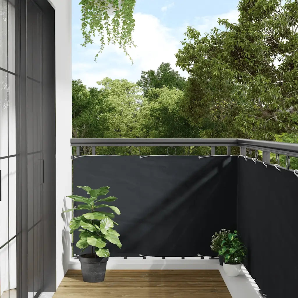 Paravento da Balcone-Pannello per balcone Antracite 90x300 cm in Tessuto Oxford