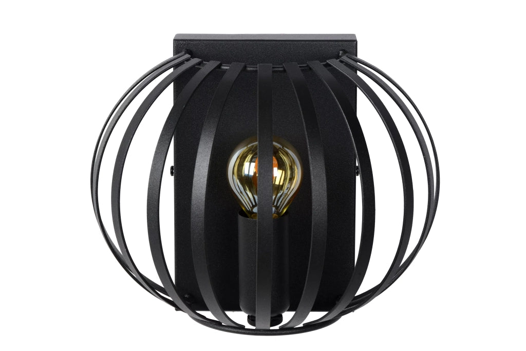 Applique nero metallo stile candeliere MANUELA Lucide 1xE14 40W