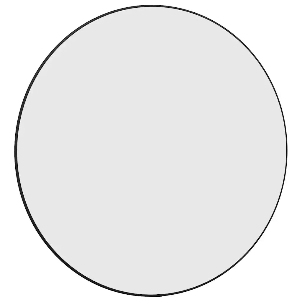 Specchio da Parete Nero Ã˜ 60 cm Rotondo