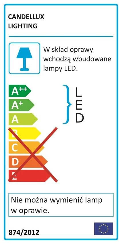 Applique Candellux FORTE 20-26996 LED 5W argento 40cm